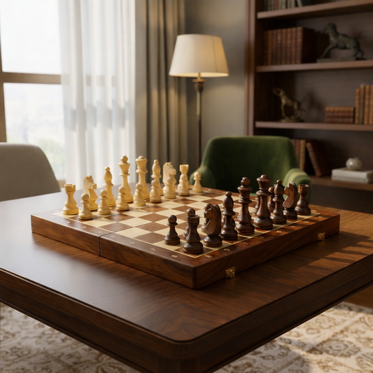 Jeu d’Échecs en Bois – L’Essentiel des Soirées Conviviales